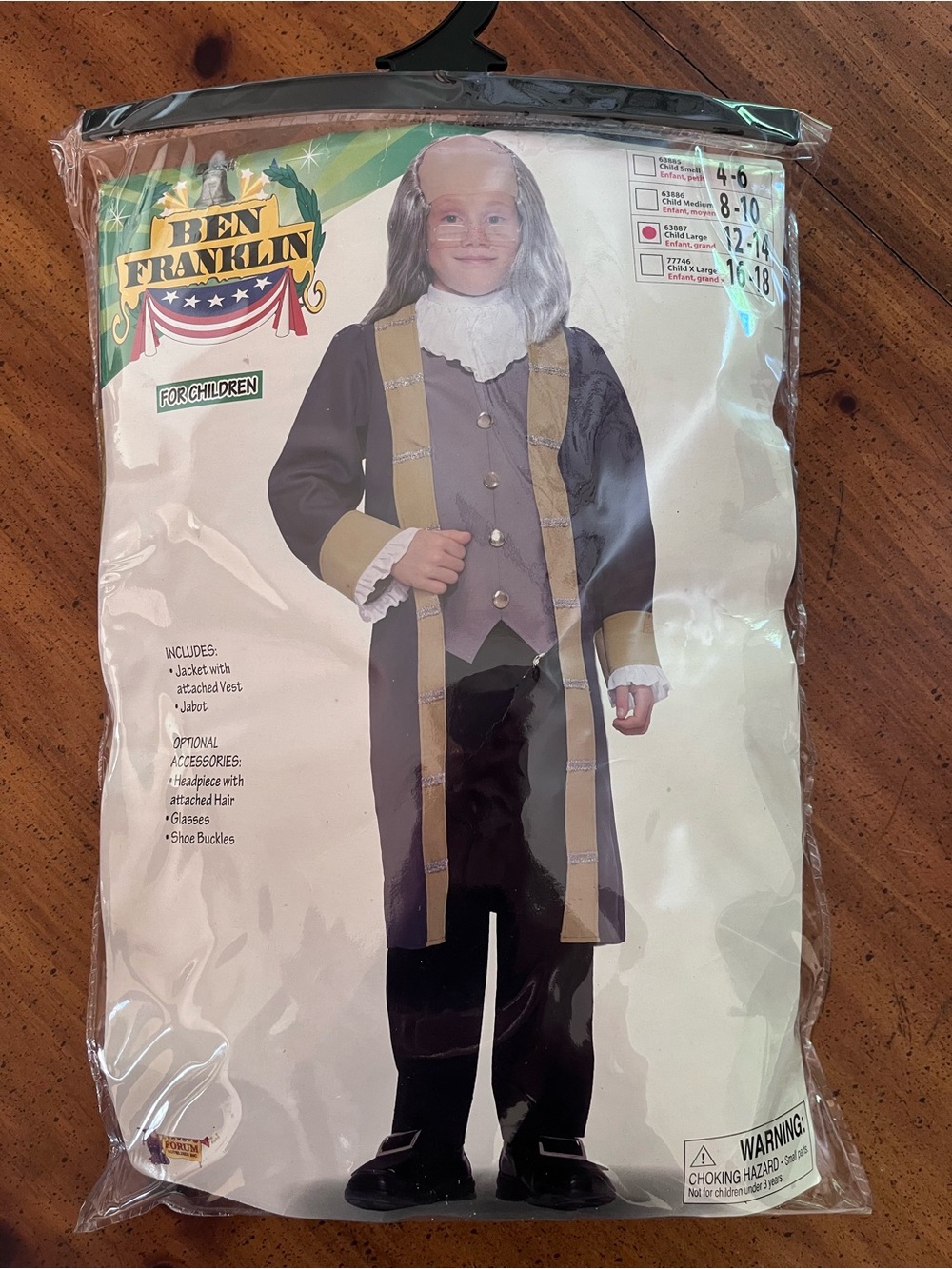 Ben Franklin Kids Costume